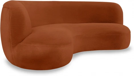 Диван Patti 2400 ОГОГО (арт.853245), (Мех/Кирпичный)