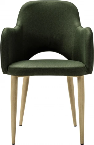 Кресло Ledger темно-зеленый/нат.дуб R-Home арт.410124121h_Dark_Green_н.дуб
