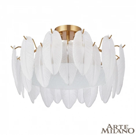 Потолочная люстра на штанге Arte Milano Rim 315009/D500 BS (220V, перо)