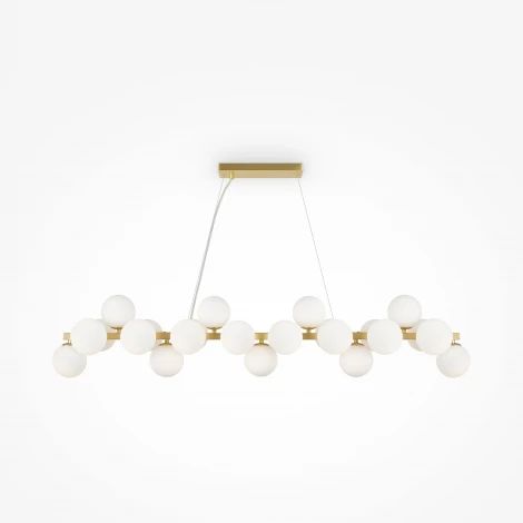 Подвесной светильник Maytoni Dallas MOD547PL-25BS (220V, на тросе, шарики, паук, молекулы)