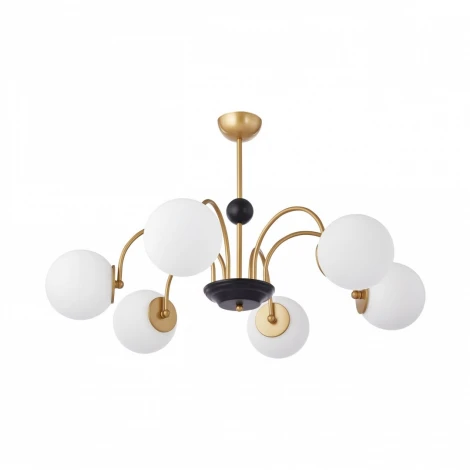 Потолочная люстра на штанге Arte Milano Napoli 312066/D850/6 BS/BK (220V, шарики)