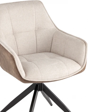 Стул обеденный Alba бежевый спинка экокожа УТ000037120