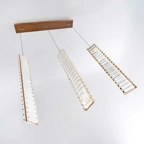 Подвесной светильник светодиодный хрустальный Modelux MODESTYLE MS.88909.3 GD