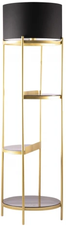 Торшер колонна с полкой со столиком Lussole Seattle LSP-0631 (220V, выключатель, IP21)