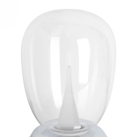 Настольная лампа диммируемая 10W 3000K прозрачный/хром Lightstar Uovo III 807904