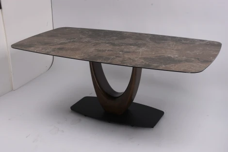 Стол обеденный Римини MC3020-180BR, 180х90х76 см, коричневая керамика IST-CASA