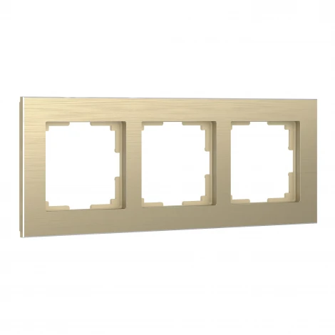 Рамка на 3 поста Aluminium (шампань) Werkel W0031711 (a052314)