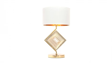 Интерьерная настольная лампа Lumina Deco Fabi LDT 5529 F.GD+WT