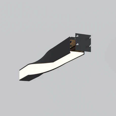 Радиусный профиль 35x35 Twist правый черный Maytoni Радиусный профиль ALM-3535R-B-TR-90°-0.4M