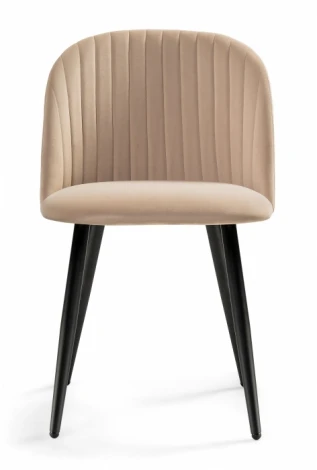 Стул Woodville на металлокаркасе Gabi 1 dark beige / black 15351