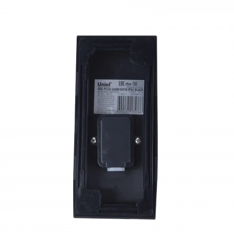 Архитектурная подсветка под две лампы GU10 черный Uniel UUL-A01S UUL-P52A 2х6W/GU10 IP65 BLACK