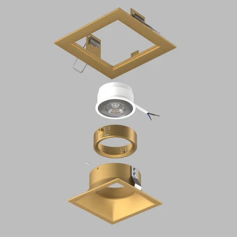Встраиваемый светильник под LED модуль/ламп МR16 Lightstar Domino D51303GMOD (220V)