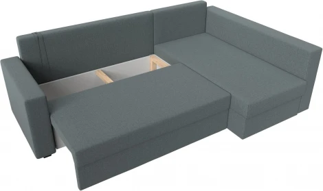Диван угловой Мансберг правый угол (Серый/Рогожка) Лига Диванов арт.121538