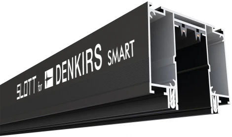 Профиль-трек Denkirs Smart Slott TR2014-BK, для натяжных потолков, 2 м, алюминий, черный (220V)