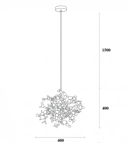 Подвесная люстра Tezani Argent Suspension Pendant Lamp 40 ImperiumLoft 40,2058 (84501-22) (220V, на проводе)