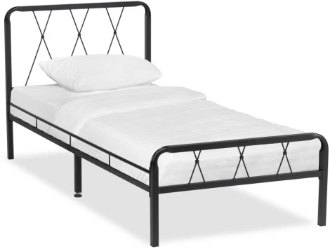 Односпальная кровать Woodville Иоханна 18 90х200 черная 511601