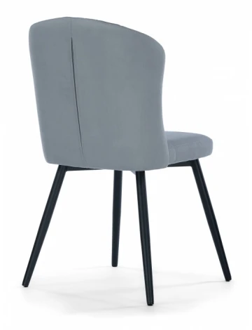 Обеденный стул Woodville Алиссум (Металл, Велюр/Черный) арт.621501