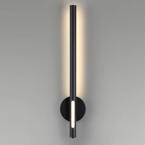 Настенный светильник Odeon Light Mali 6643/10WL IP20 LED 12W 3000K 220V черный/металл/акрил (выключатель)