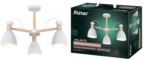 Потолочная люстра на штанге Ritter Volante 52594 3