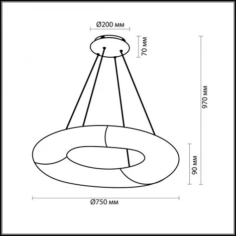 Подвесной светильник Odeon Light Aura 4068/60L