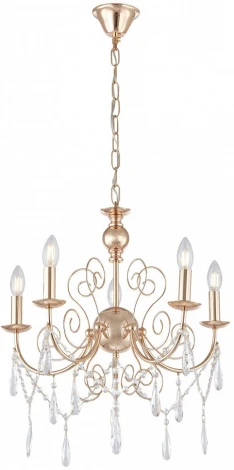 Подвесная люстра Arte Milano AM345620 345620/5 FGD (220V, подвески, на цепи, подсвечник, свеча)