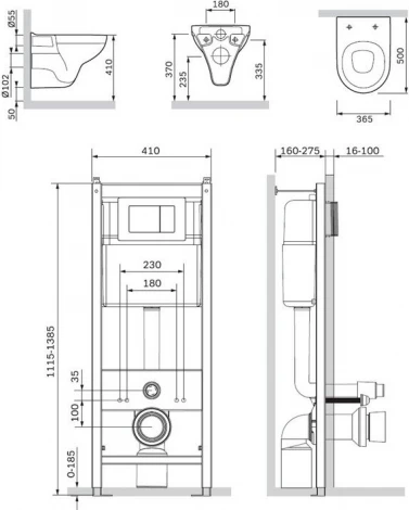 Комплект Am.Pm Gem IS3901738
