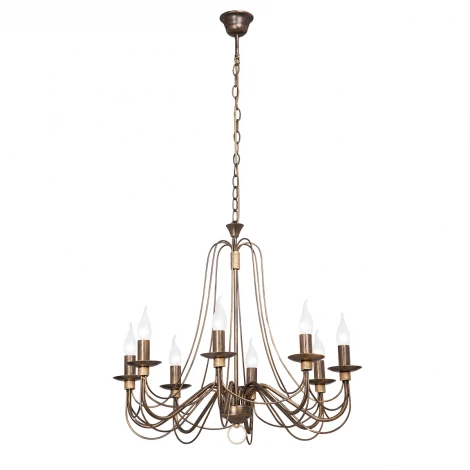 Подвесная люстра Vitaluce V1044/8 (220V, ковка, на цепи, свеча)