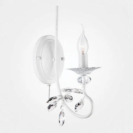 Бра Alexandria 60057/1 белый с серебром