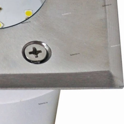 Светильник тротуарный светодиодный Horoz Inci, 1 лампа, белый с никелем и прозрачным