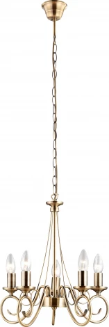 Подвесная люстра Globo Truncatus 69003-5 (220V, на цепи, подсвечник, свеча)