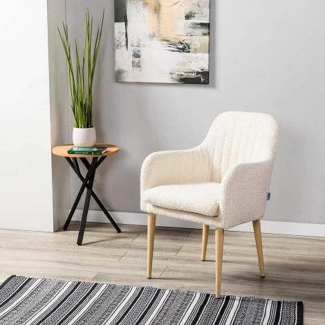 Стул Olaf бежевый/нат.дуб R-Home арт.410126111h_Beige_нат.дуб