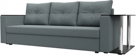 Диван прямой Атланта Лайт со столом справа Лига Диванов (Рогожка) арт.126162