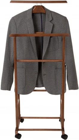 Вешалка костюмная на колесах В 22Н средне-коричневый от фабрики Mebelik