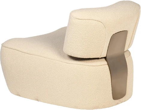 Кресло ткань букле бежевое 85*79*69см Garda Decor арт.58DB-23052