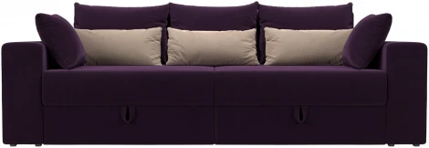 Диван прямой Мэдисон (Фиолетовый,Бежевый/Велюр) Лига Диванов арт.105754