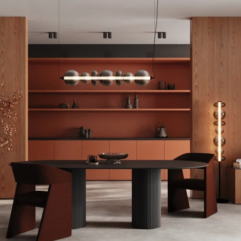 Подвесной светильник Maytoni Futuro MOD307PL-L40BS3K (LED, 220V, на тросе, шарики)