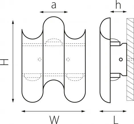 Уличный настенный светодиодный светильник Lightstar Bosso 341547 (220V, IP65)