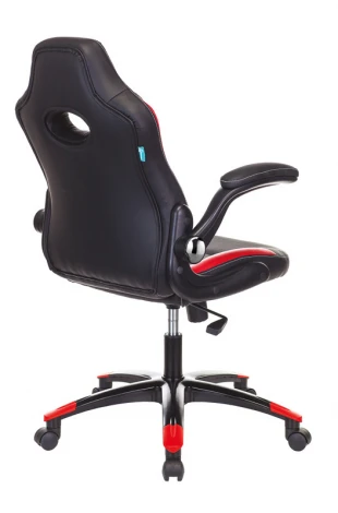 Кресло игровое Zombie VIKING-1N черный/красный эко.кожа крестовина пластик