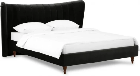 Кровать Queen II Agata L ОГОГО (арт.574727), (Ткань/Черный)