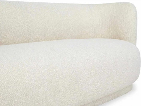 Диван Lucca ОГОГО (арт.786663), (Ткань,Рогожка,Букле/Белый)