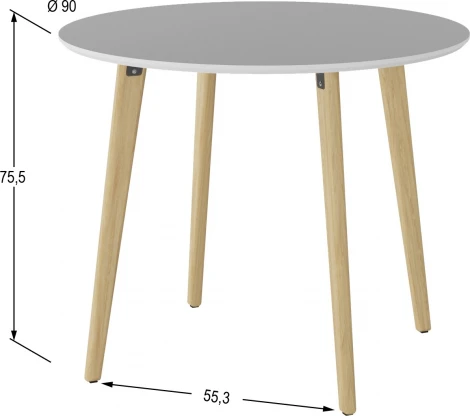 Стол обеденный Калифорния Морган Белый/Дуб янтарный