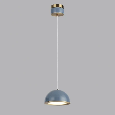 Подвесной светильник светодиодный Odeon Light Lulu 5452/6LA светлая бронза/синий/металл/керамика/акрил LED 6W 3000K