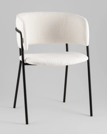 Кресло Нэлли New, букле белый Stool Group арт.УТ000039409