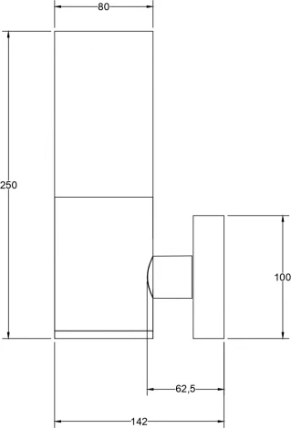 Настенный светильник уличный Maytoni Willis O418WL-01GR