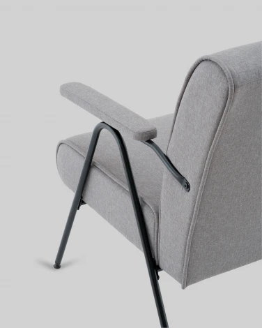 Кресло Эндино рогожка серый Stool Group арт.УТ000041561