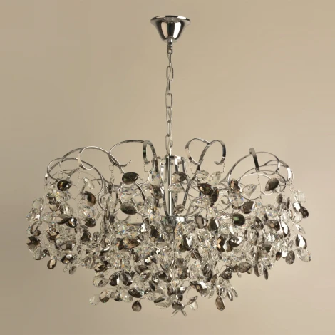 Подвесная люстра хрусталь Reluce 08281-0.4-08 CR (220V, на цепи)