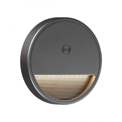 Светильник накладной сенсорный для лестниц Novotech Vespera 359708 серый IP20  LED 0.4W 3000К 1000mAh Li-ion, 5V