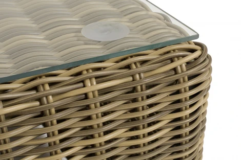 "Капри" журнальный столик плетеный, цвет соломенный 4SIS арт.УТ-00009389