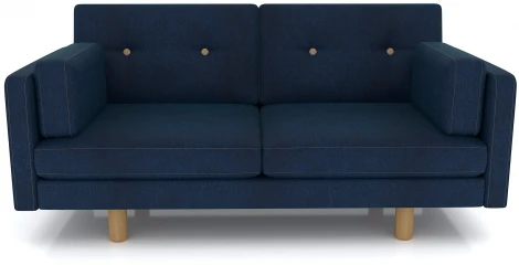 Диван Arsko Ингвар М синий велюр