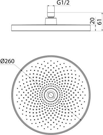 Верхний душ IDDIS SpaHome SPA26CPi64